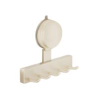 Con 3/5 ganchos, ganchos de ventosa, estante de almacenamiento reutilizable sin perforaciones para abrigo, toalla, ahorro de espacio, gancho Universal montado en la pared - details 2