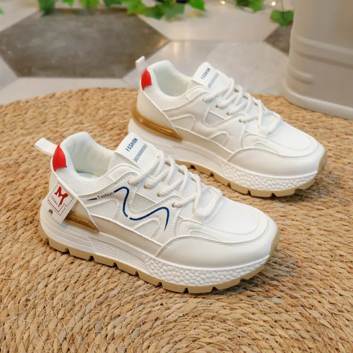 Zapatillas de Malla Estilo Coreano para Mujer Primavera 2025 Deportivas Casuales de Estudiante Transpirables de Pisa Baja - 1