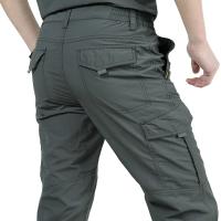 Pantalones De Ciudad Para Hombre Cargo Resistentes Al Agua Y Algodón Pantalones Casuales Multi-bolsillos Y Secado Rápido - details 11