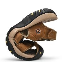 Sandalias de verano para hombre, zapatos informales de cuero genuino para hombre, sandalias de cuero para exteriores para hombre, zapatos de playa, zapatos romanos de talla grande 38-48 - details 3