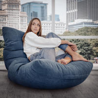 Sillón Puff Para Sala de Estar Sillón Puff Gigante Moderno Relleno Incluido - details 3