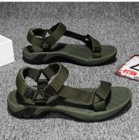 Zapatos Abiertos De Verano De Alta Calidad Para Hombre, Sandalias Ajustables Para Exteriores, Gladiador De Playa Roma, Transpirable, Verde, Negro Puro, Talla Grande 47 48 - details 13