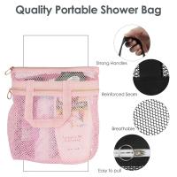 Bolsa de playa de malla portátil, organizador de artículos de tocador multifuncional, bolsa de cosméticos para ducha, bolsa de almacenamiento transparente, bolsa de viaje para lavado, natación - details 4