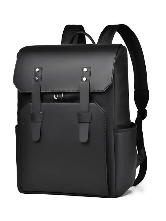 Mochila de viaje de viaje corto para hombre, sencilla, informal, de gran capacidad, para ordenador portátil, de gama alta, a la moda - 1