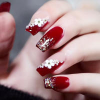 24pcs Uñas Postizas Simples Para Mujer Estilo Francés Cuadradas Cortas ABS Desmontables Conjunto De Parches De Uñas Para Oficina Y Fiestas - details 10