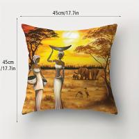 Funda De Almohada Tradicional Africana Lavable, 1 Paquete/4 Piezas, 17,7X17,7 Pulgadas - details 3