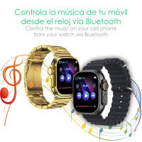 DEPORTE DE AGUA. Smartwatch Z88 Pro doble pulsera. Funciones para exteriores, llamadas BT, notificaciones push. Funciones deportivas + salud. 5,2x1,2x4,1cm - details 5
