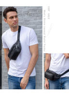 Bolsa de piel de oveja para hombre, Bolsa de piel de oveja para hombre para teléfono móvil, cuero genuino, bolsa crossbody, multifuncional, deportes y ocio, bolsa de pecho crossbody - details 4