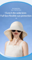 Gorra de Sol con Protección UV 100% para Mujer Sombrero de Verano con Tirantes Grandes - details 3