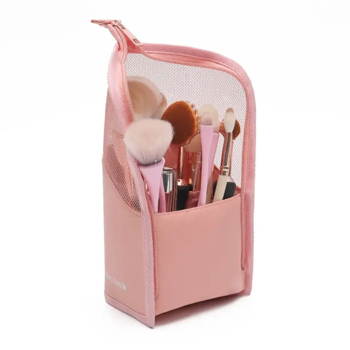 Bolsa de cosméticos de gran capacidad con cremallera, organizador de viaje, bolsa de aseo, bolsa de maquillaje - 1