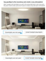 Yeelight LED Downlight Blanco cálido/luz amarilla cálida Downlight 220V Fácil de instalar 5W Ahorro de energía 400 lúmenes - details 2