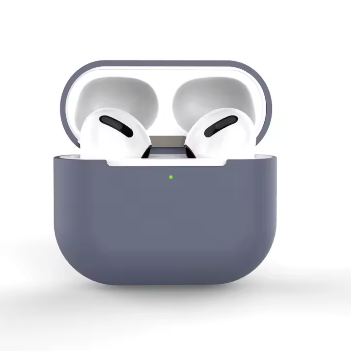 Fundas y cubiertas para auriculares inalámbricos, cubierta suave ultrafina, silicona líquida dividida para IOS 3 - 1