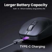Ratón inalámbrico Bluetooth 5,2 2,4G de modo Dual, silencioso, recargable, para juegos, 1600DPI, para ordenador portátil, Win OS - details 4