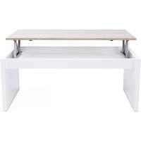 Mesa de Centro Elevable Mueble de Sala Blanco Brillante Medidas 102 cm (Ancho) x 43/52 cm (Alto) x 50 cm (Fondo) - details 15