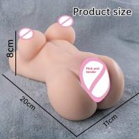 Leten 3 en 1 Juguetes Sexuales para Adultos Muñeca Sexy 3D Realista de Silicona Vagina para Hombres Masturbador Masculino Anal Gran Trasero Masturbación Ano Mini Muñecas - details 6