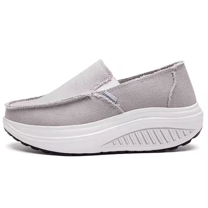 Zapatillas deportivas de malla transpirable para mujer, zapatos cómodos sin cordones para el trabajo de enfermería - 1