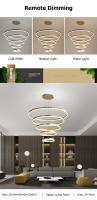 LEFANGXING Luces Colgantes LED Lámpara de Estair de Aluminio para Sala de Estar - details 1