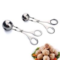 Herramienta de fabricación de bolas de carne, Clip de acero inoxidable, cuchara moldeadora de bolas redondas - details 9