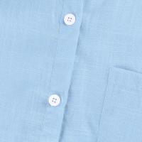 Camisa Simple y a la Moda para Mujer Algodón y Lino Informales, Clásicas con Manga Corta y Borlas - details 36
