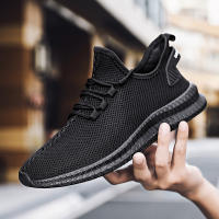 Otoño Versátil Extra Grande 45 Flyknit Deportes y Ocio 46 Zapatos de Moda de Malla Transpirable para Hombre 47 Negro - details 20