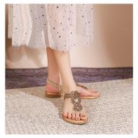 Sandalias Plataforma Mujer Strass Verano 2025 - Diseño Bohemio con Tacon Ancho Cómodo - Zapatos Elegantes Playa y Fiesta - details 12