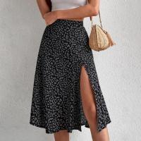 Falda de verano con estampado Floral para mujer, falda holgada de cintura alta, transpirable, elegante, ropa femenina - details 4