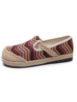 Zapatos de cáñamo de estilo étnico, de tela, de suela plana y lino bordado, transpirables y clásicos, para mujer, antideslizantes para interiores y exteriores, 2025 - details 15