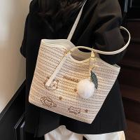Bolso tejido informal para vacaciones en la playa de verano para mujer, bolso versátil para las axilas para ir de compras y viajar, 2025 - details 11