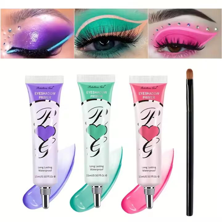 Sombra de Ojos Mate de 6 Colores Primer Duradero para Párpados Oleosos - 1