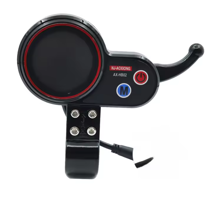Medidor de salpicadero de patinete eléctrico, NJ-AOXIONG, 36V, 48V, ajustable, 6 pines - 1