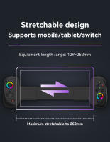 D8 controlador inalámbrico BT5.2, adecuado para P3, P4, Android, Ios, Switch Games, teléfono móvil, tableta, telescópica con disparadores Hall - details 14