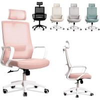 Silla de Oficina Ergonómica Ajustable Transpirable, Soporte Lumbar, Reposacabezas Ajustable, Ruedas Giratorias 360° Soporte hasta 100kg Azul - details 28