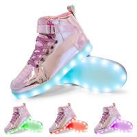 Zapatillas de tenis con luces LED para niños, zapatos de alta calidad con cargador USB, zapatillas luminosas de moda para niños - details 19