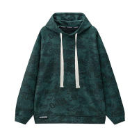 Sudadera con capucha para hombre, chaqueta informal de ante, retro, moda de otoño - details 3