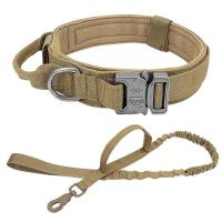Perro táctico militar duradero, conjunto correa elástica, Collar entrenamiento caminar de nailon para mascotas, Perros medianos - details 5