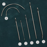 Aguja de coser a mano 7 en 1, agujas curvas para colchón, tapete recto, reparación de sillas, sofás, saco, 30 paquetes - details 2