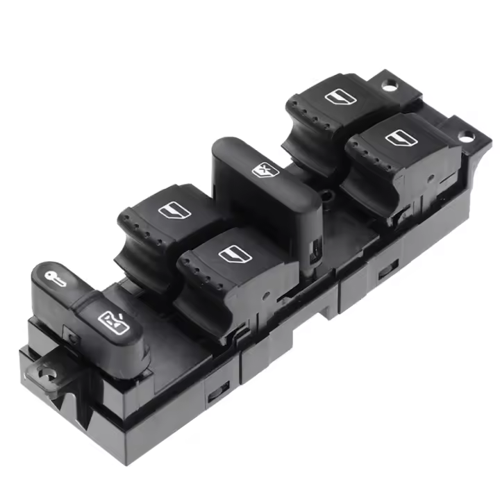Nuevo botón de interruptor principal de ventana para Volkswagen Golf Jetta Bora Passat B5 Seat Leon MK4 Skoda Octavia MK1 Fabia 1J 4959857 - 1