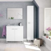 Mueble de Baño de 2 Puertas y 4 Patas Diseño Koncept Acabado en Blanco Brillante - details 7