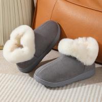 Botas de nieve de invierno para mujer, botines planos informales, zapatos cálidos para mujer - details 4