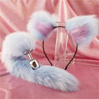Consolador Leten, diademas con orejas bonitas, cola de conejo y zorro, tapón Anal de Metal, accesorios eróticos para Cosplay, juguete sexual para adultos para parejas - details 5