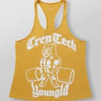 Chaleco de viga longitudinal para gimnasio, fitness, ejercicio muscular, logotipo - details 4