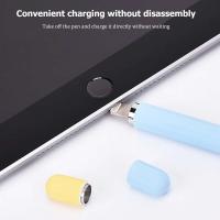 Precioso lápiz Apple de silicona suave de dos colores, fundas protectoras para tabletas de primera y segunda generación, estuche para lápices ópticos táctiles - details 1