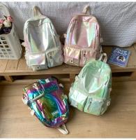 Mochila coreana de gran capacidad para estudiantes de secundaria y universidad, nueva mochila láser versátil de estilo japonés - details 23