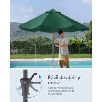Sombrilla de Jardín 300 cm, UPF 50+, Parasol, 30 ° de Inclinación en dos Direcciones, con , para Patio, Terraza, , Piscina, sin Base, Beige GPU30BE - details 16