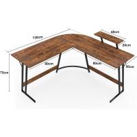 Mesa de Juego en Forma de L 130x130cm Soporte para Monitor Soporte para Auriculares - details 17