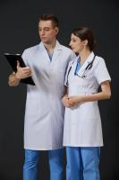 Bata de laboratorio personalizada para hombre, bata de laboratorio de manga corta con 3 bolsillos para mujer, bata médica, uniforme de clínica hospitalaria para enfermera - details 9