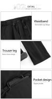 Pantalones de trabajo impermeables para hombre, pantalones cálidos de lana para senderismo, escalada, Camping, deportes al aire libre, montañismo, esquí, gris, 1508A, Invierno - details 7
