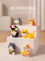 Micro particle building blocks cute and adorable dolls building blocks pet cats cartoon models jewelry children's toys - details 1