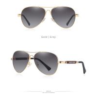 Gafas de sol de aleación polarizadas con gradiente para hombre y mujer, gafas de sol de piloto, gafas de sol con espejo - details 12
