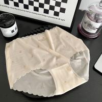 Ropa interior de 6 uds., bragas de seda helada, entrepierna de algodón, calzoncillos finos sin costuras, calzoncillos de mujer, calzoncillos de cintura media, dulce fresa, regalo - details 8